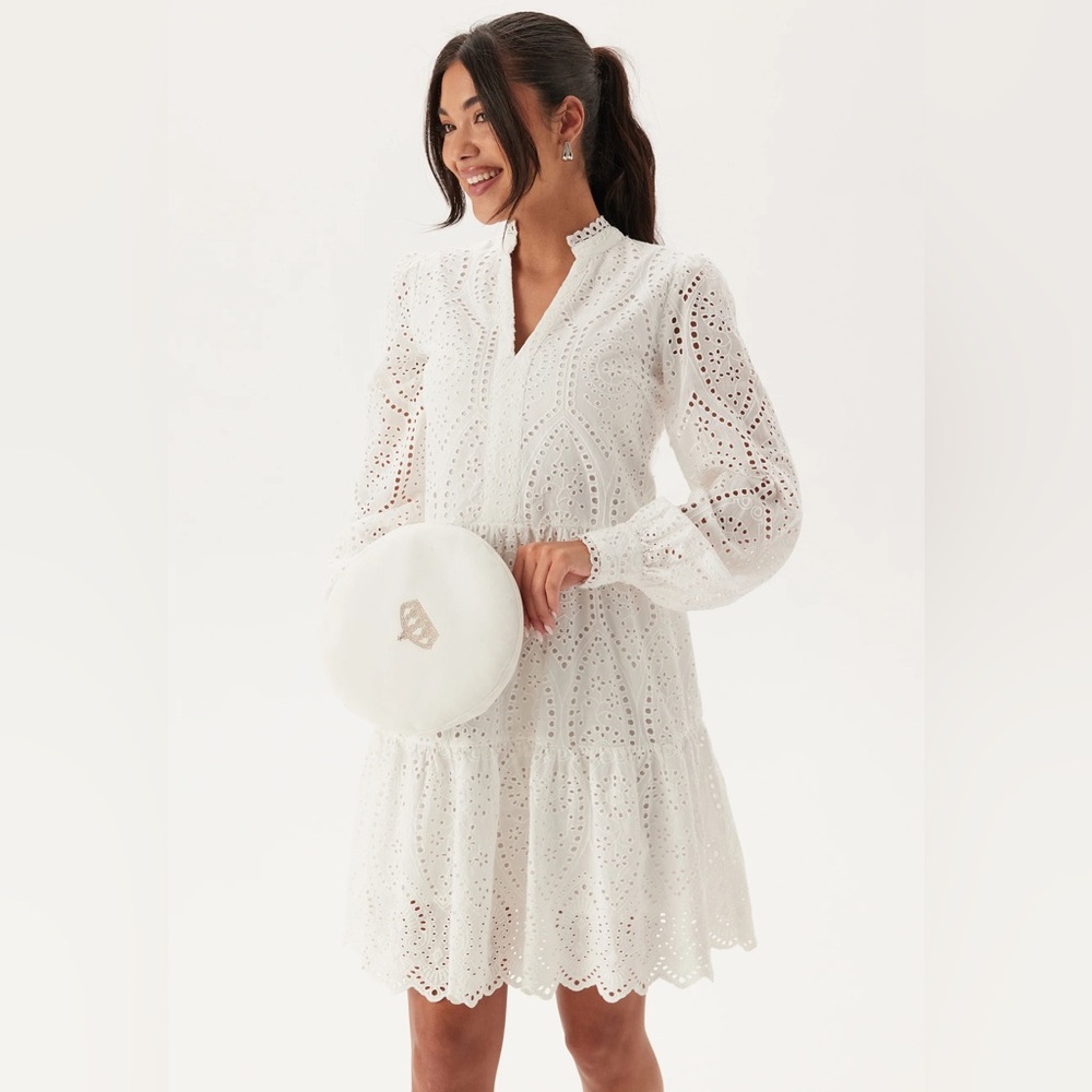 Marea Long Sleeve Eyelet Dress